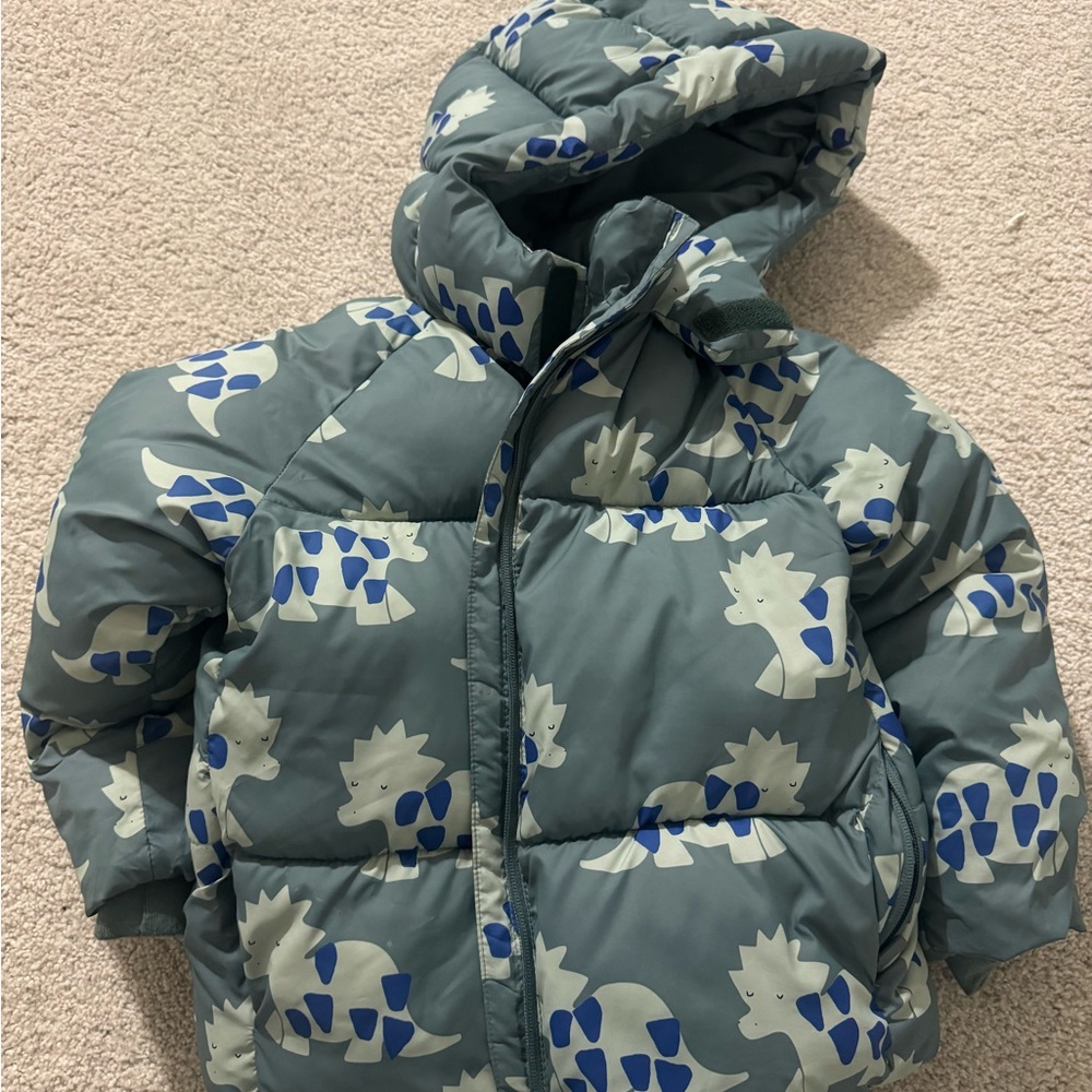 Zara Kids' Blue and Gray Jacket
